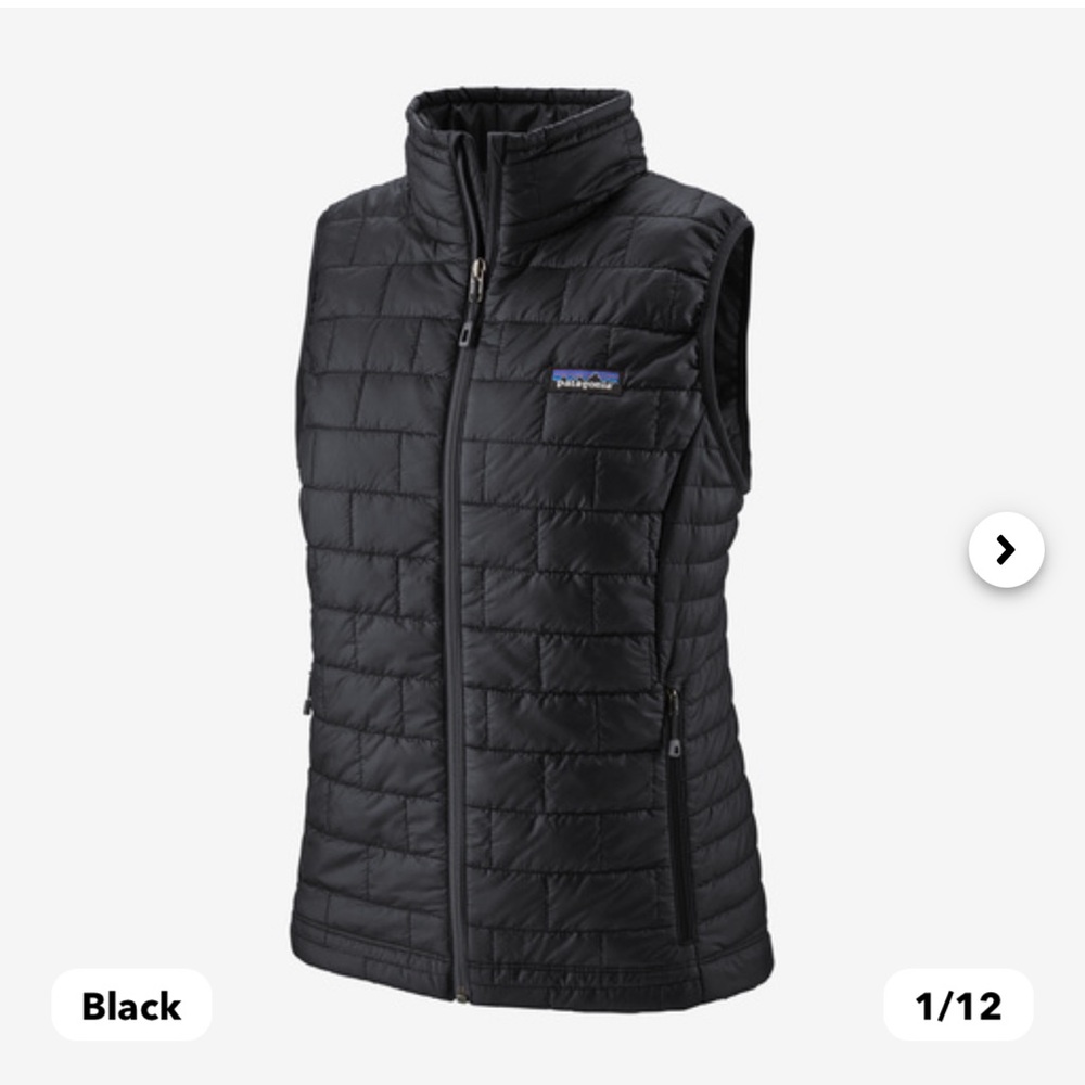 Patagonia Women’s Nano Puff Vest Black Size XS NEVER WORN